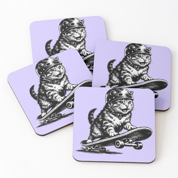Item preview, Cool Skater Cat  designed and sold by Hello Bee Bee.