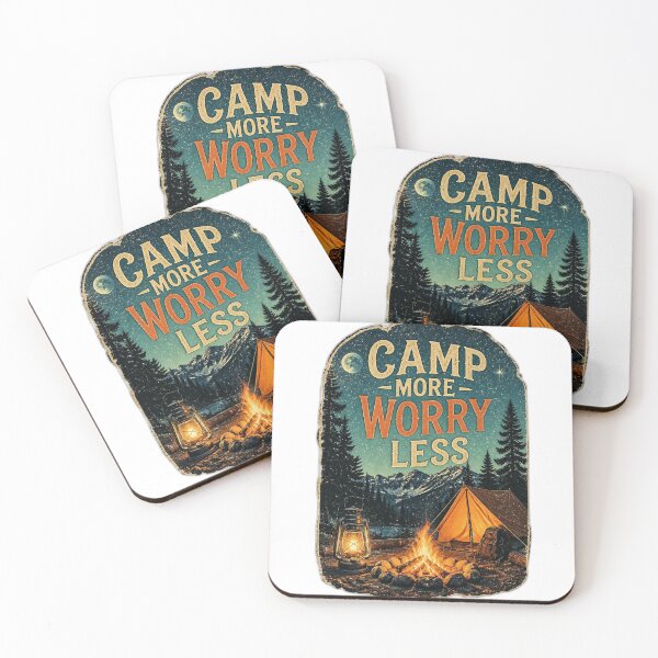 Item preview, Campfire Nights & Mountain Views – Vintage Camping T-Shirt designed and sold by MJ-by-Dharan.