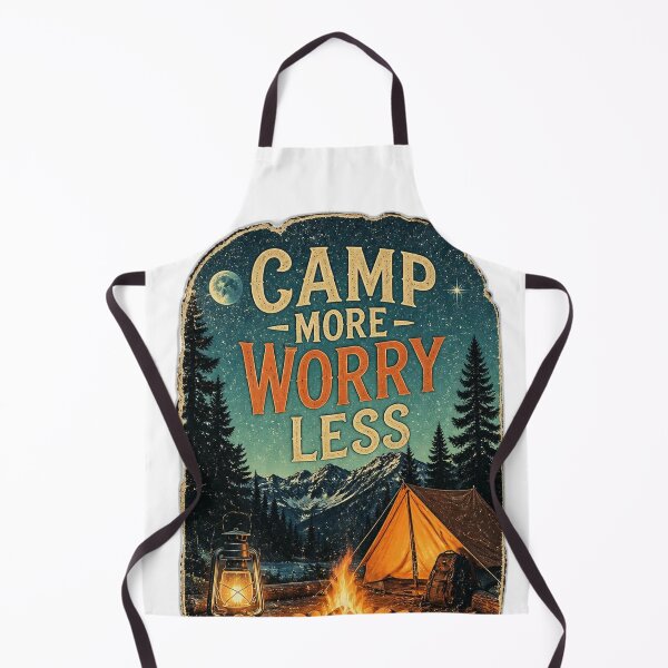 Item preview, Campfire Nights & Mountain Views – Vintage Camping T-Shirt designed and sold by MJ-by-Dharan.