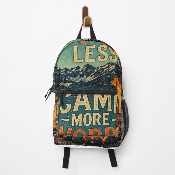 Item preview, Campfire Nights & Mountain Views – Vintage Camping T-Shirt designed and sold by MJ-by-Dharan.
