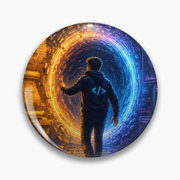 Item preview, Time Traveler Programmer – Journey Through Ancient Wisdom and Future AI Innovation Design designed and sold by PenchalaPrabhas.