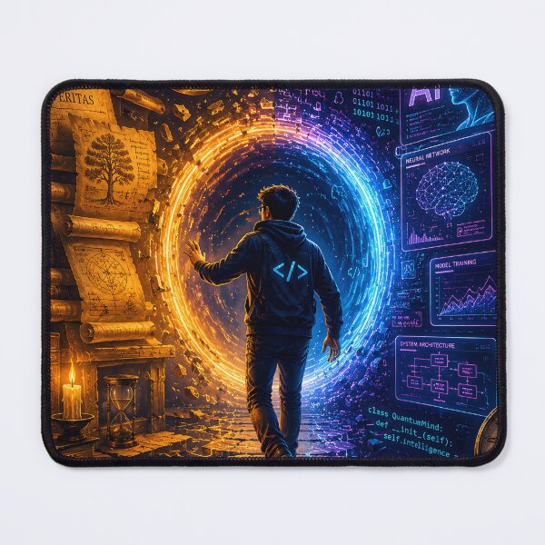 Item preview, Time Traveler Programmer – Journey Through Ancient Wisdom and Future AI Innovation Design designed and sold by PenchalaPrabhas.