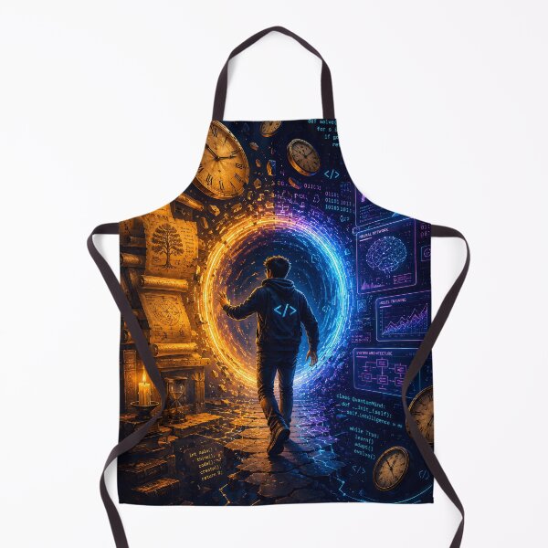 Item preview, Time Traveler Programmer – Journey Through Ancient Wisdom and Future AI Innovation Design designed and sold by PenchalaPrabhas.