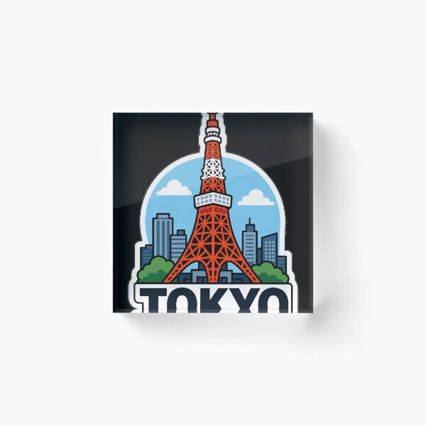 Item preview, Tokyo Travel Souvenir - Tokyo Japan Illustration designed and sold by VisualArtsOasis.