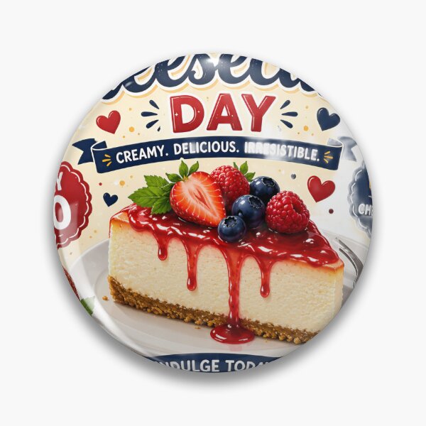 Item preview, National Cheesecake Day Celebration Sticker – Indulge Today, Savor Happiness! designed and sold by Artisan Finds Online.