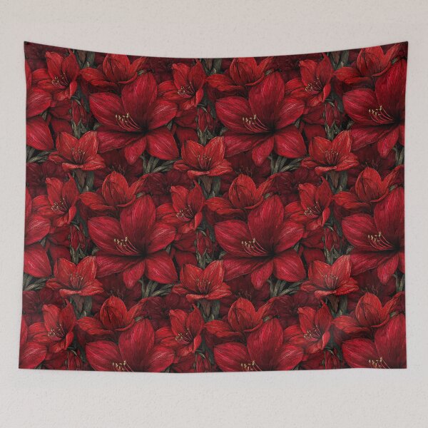 Item preview, Vibrant Amaryllis Flower  - Retro Flower Floral   - Christmas Gifts For Him designed and sold by RoyalStarsPatts.