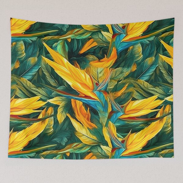 Item preview, Bold Strelitzia – Designer Tropical Pattern designed and sold by helgekerler.