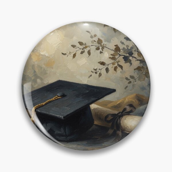Item preview, Graduation Cap and Diploma Oil Painting designed and sold by Pioneer Spirit Market.