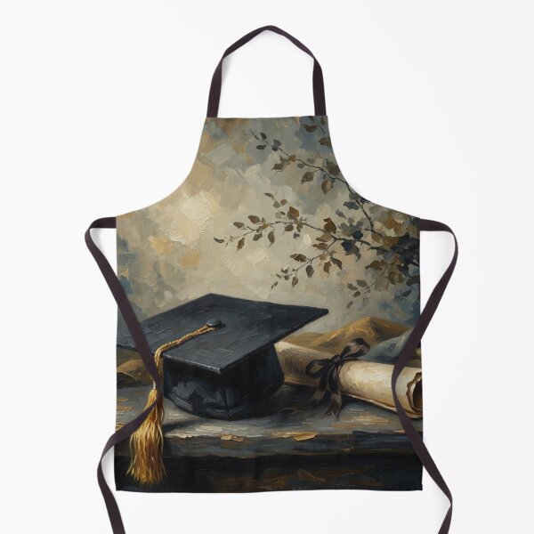 Item preview, Graduation Cap and Diploma Oil Painting designed and sold by Pioneer Spirit Market.