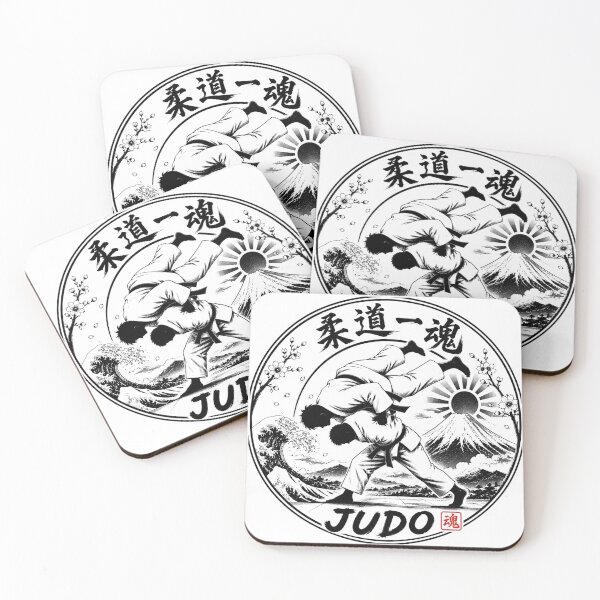Item preview, Judo Ikkon One Soul Japanese Kamon Judo Sticker/T-Shirt Art designed and sold by Locker39.