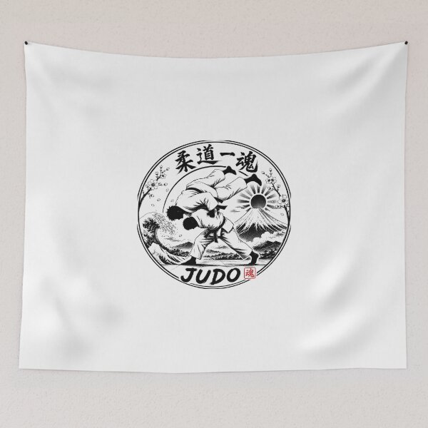 Item preview, Judo Ikkon One Soul Japanese Kamon Judo Sticker/T-Shirt Art designed and sold by Locker39.