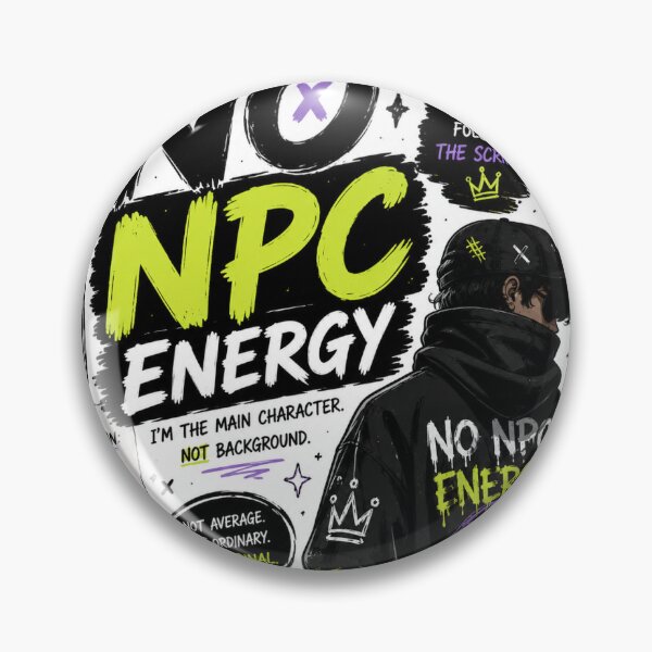 Item preview, No NPC Energy | Main Character Mode Activated Sticker designed and sold by Ananyamalik12.