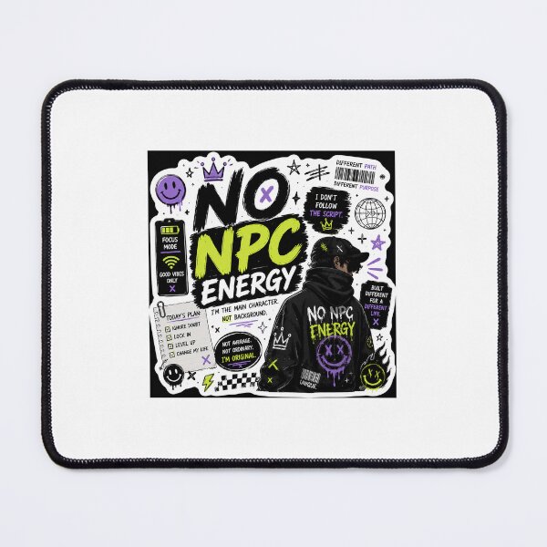 Item preview, No NPC Energy | Main Character Mode Activated Sticker designed and sold by Ananyamalik12.