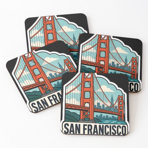 Item preview, San Francisco Travel Souvenir - San Francisco USA Illustration designed and sold by VisualArtsOasis.
