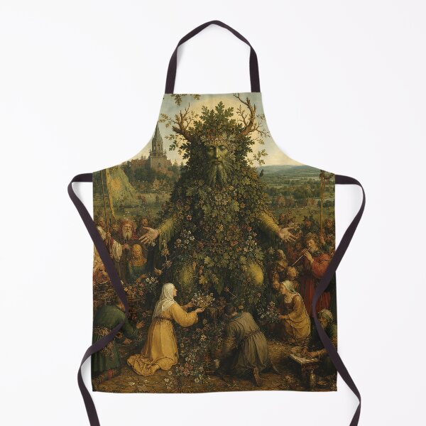 Item preview, The Green Man’s Solstice Feast | Mythic Nature Art for Enchanted Home Décor designed and sold by Stoneflower-Art.