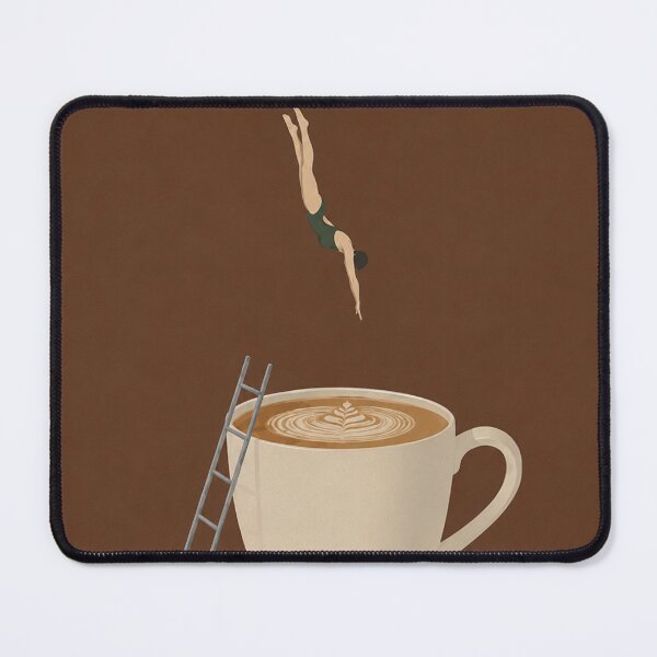 Item preview, Surreal Woman Diving Into Coffee Cup designed and sold by bosamji.