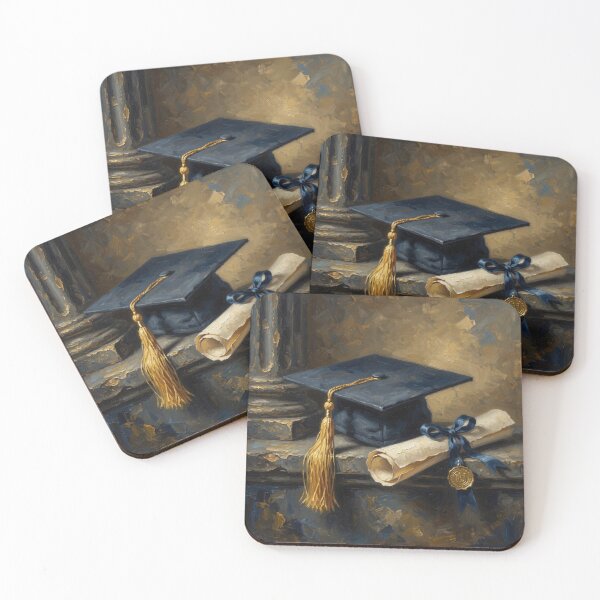 Item preview, Graduation Cap Diploma Oil Painting designed and sold by Pioneer Spirit Market.