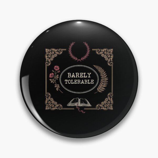Item preview, Barely Tolerable Funny Bookish Floral for Book Lovers designed and sold by Redgiant87x.