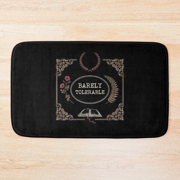 Item preview, Barely Tolerable Funny Bookish Floral for Book Lovers designed and sold by Redgiant87x.