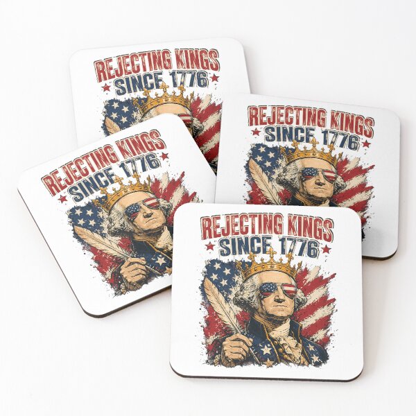 Item preview, Rejecting Kings Since 1776 Cool Vintage No Kings 4th of July designed and sold by OlakunleOloroz.