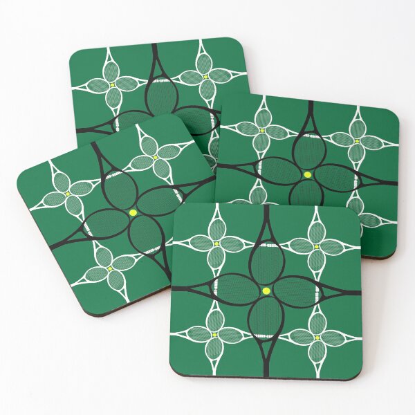 Item preview, Tennis Racket Pattern - Green designed and sold by JoanNinjaHen.