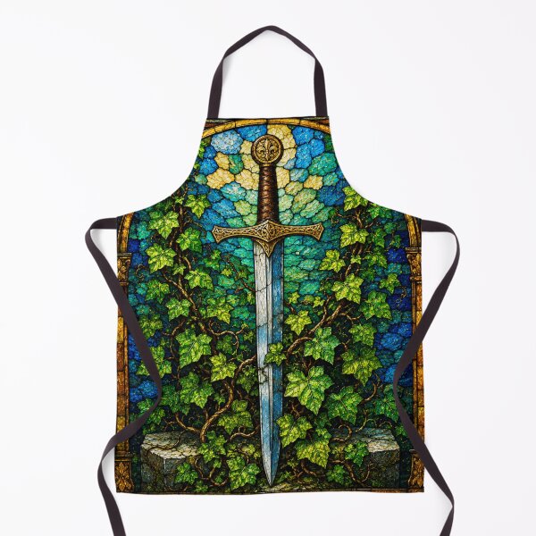 Item preview, Medieval Sword and Ivy – Stained Glass Fantasy designed and sold by Karszul.