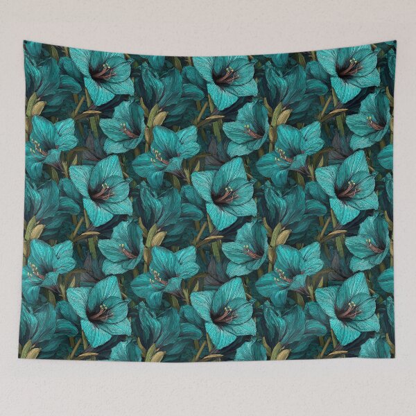 Item preview, Blooming Amaryllis Texture  - Botanical Garden Pattern   - Christmas Gifts For Wife designed and sold by RoyalStarsPatts.