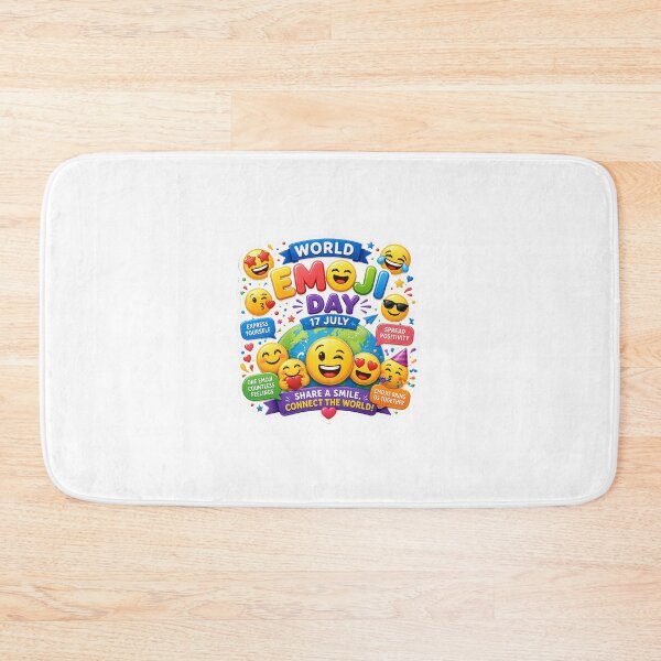 Item preview, World Emoji Day 2026 – Share a Smile, Connect the World designed and sold by Artisan Finds Online.