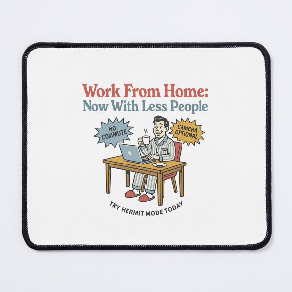 Item preview, Work From Home Now With Less People Vintage Retro Ad Humor designed and sold by Fenay Designs.