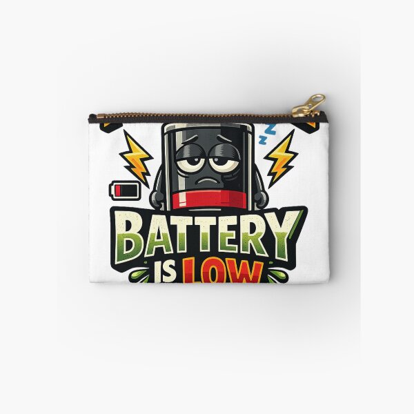 Item preview, My Social Battery Is Low T-Shirt | Funny Introvert Battery Graphic Tee designed and sold by CreativeNest Prints.