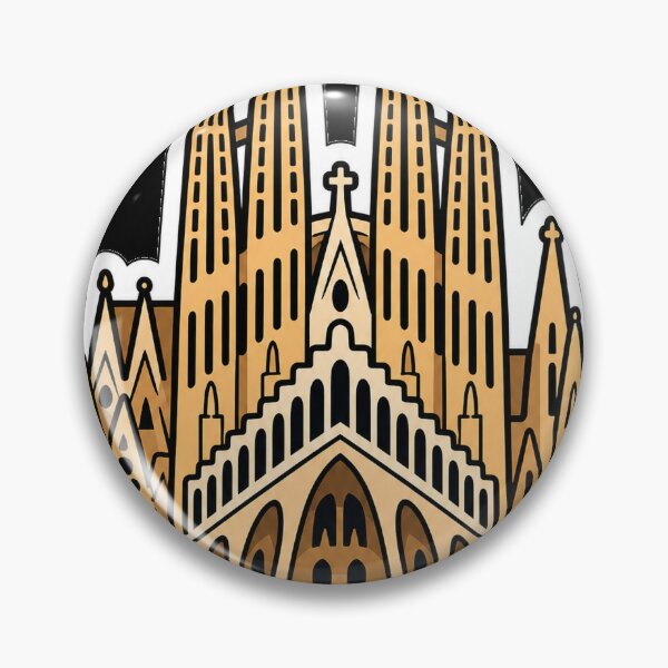 Item preview, Barcelona Travel Souvenir - Barcelona Spain Illustration designed and sold by VisualArtsOasis.