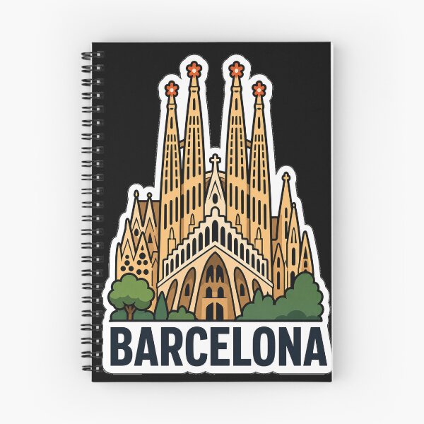 Item preview, Barcelona Travel Souvenir - Barcelona Spain Illustration designed and sold by VisualArtsOasis.