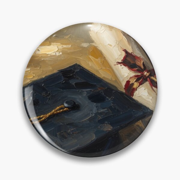Item preview, Graduation Cap and Diploma Oil Painting designed and sold by Pioneer Spirit Market.