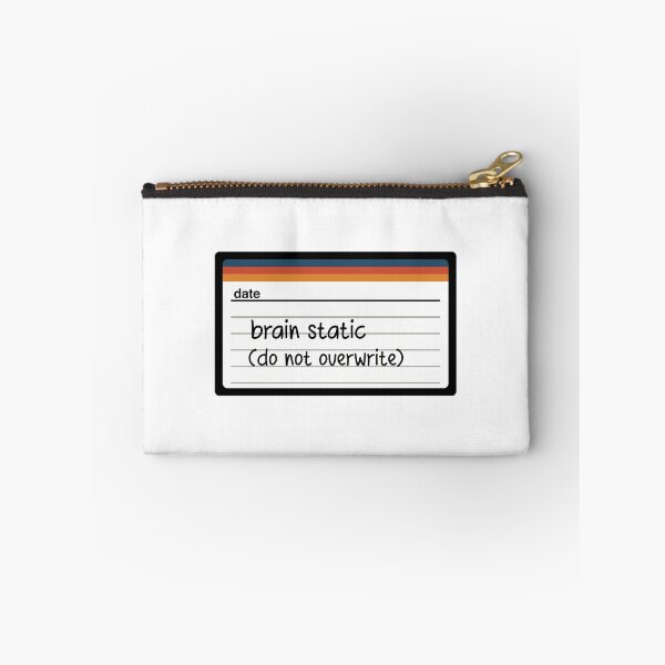 Item preview, Retro VHS Tape Brain Static Funny Overthinking Burnout Sticker designed and sold by MadCatDesign77.