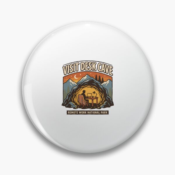 Artikelvorschau, Besuchen Sie Desk Cave Remote Work National Park Vintage Travel Badge entworfen und verkauft von Fenay Designs.