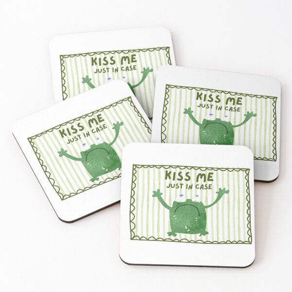 Item preview, Kiss Me Just In Case - Prince Frog Funny Gifts designed and sold by karolina lindy.