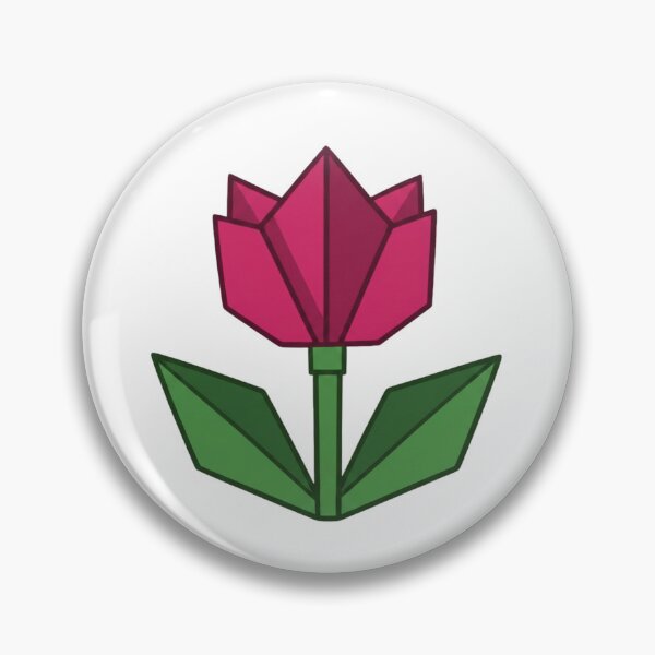 Item preview, Geometric Origami Tulip – Minimalist Modern Floral Art designed and sold by Inka Moon Design.