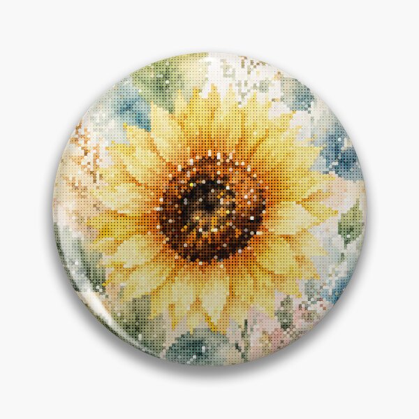 Item preview, Sunflower Bloom in Geometric Watercolor designed and sold by A-C-G.