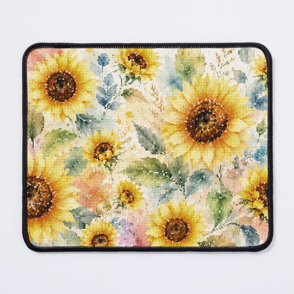 Item preview, Sunflower Bloom in Geometric Watercolor designed and sold by A-C-G.