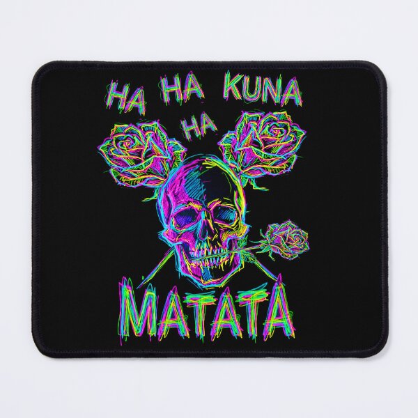 Item preview, Funny Skull Neon Glitch Art Ha Ha Kuna Matata Dark Humor designed and sold by Carpediemdeluxe.