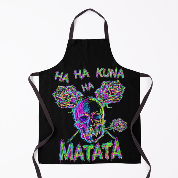 Item preview, Funny Skull Neon Glitch Art Ha Ha Kuna Matata Dark Humor designed and sold by Carpediemdeluxe.