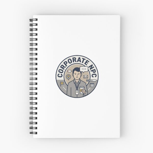 Item preview, Corporate NPC Funny Remote Work Office Employee Badge designed and sold by Fenay Designs.