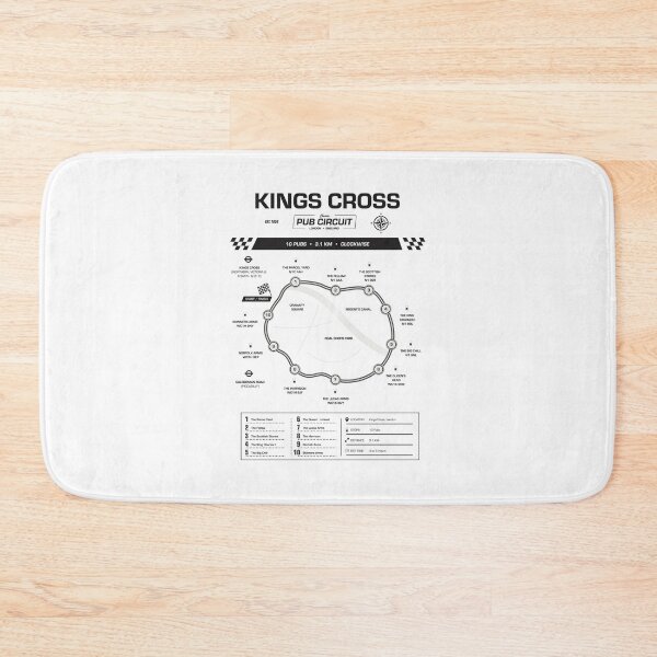 Item preview, Kings Cross Pub Circuit Heritage Map designed and sold by The Circuit Collection.