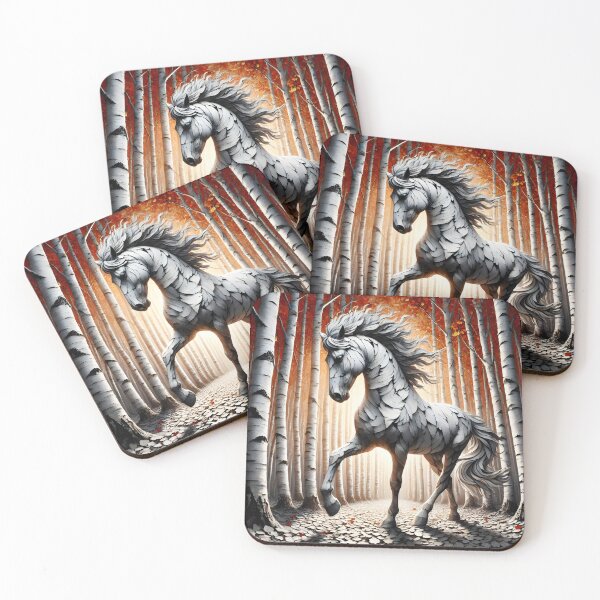 Item preview, Birchbark Horse, Ai Generated Art designed and sold by ACC .