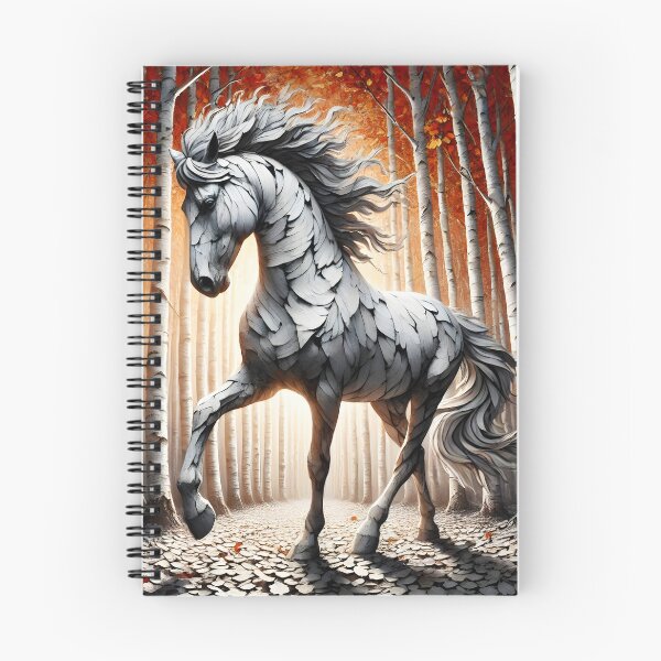 Item preview, Birchbark Horse, Ai Generated Art designed and sold by ACC .