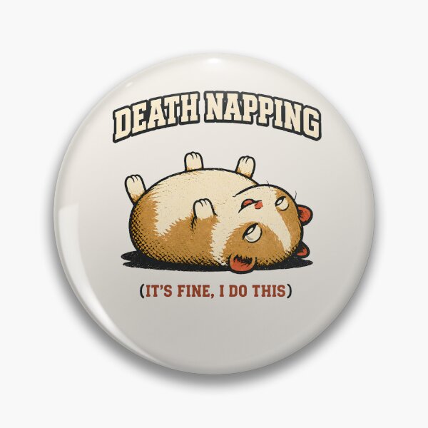 Item preview, Death Napping Guinea Pig - Cavy Dark Humor designed and sold by BeanToePets.