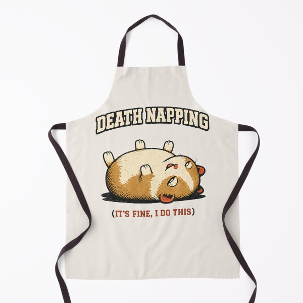 Item preview, Death Napping Guinea Pig - Cavy Dark Humor designed and sold by BeanToePets.