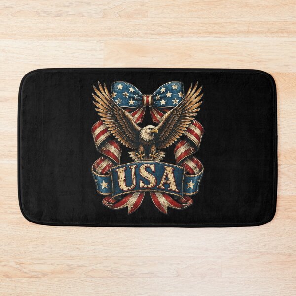 Item preview, Vintage USA Bow in Red White Blue for Patriotic 4th of July designed and sold by OlakunleOloroz.