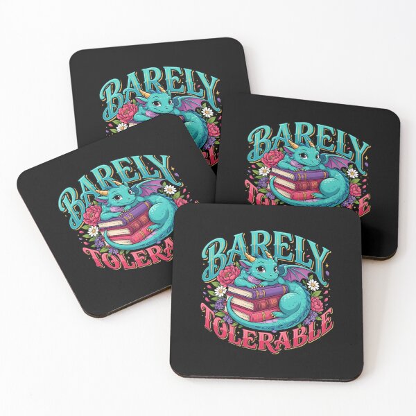 Item preview, Barely Tolerable Floral Reading for Book Lover Gifts designed and sold by Redgiant87x.