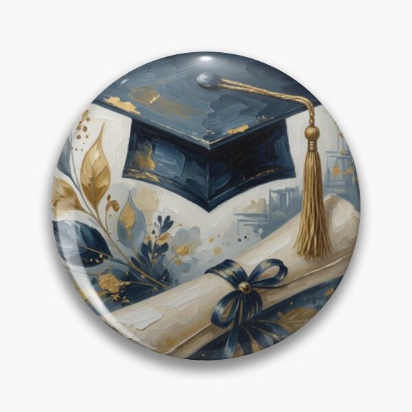 Item preview, Graduation Cap and Diploma Elegant Illustration designed and sold by Pioneer Spirit Market.